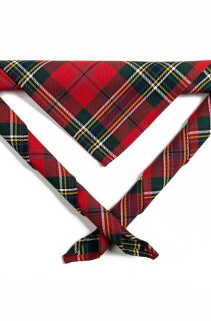 Kids Red McLean Tartan Scarf/Necker